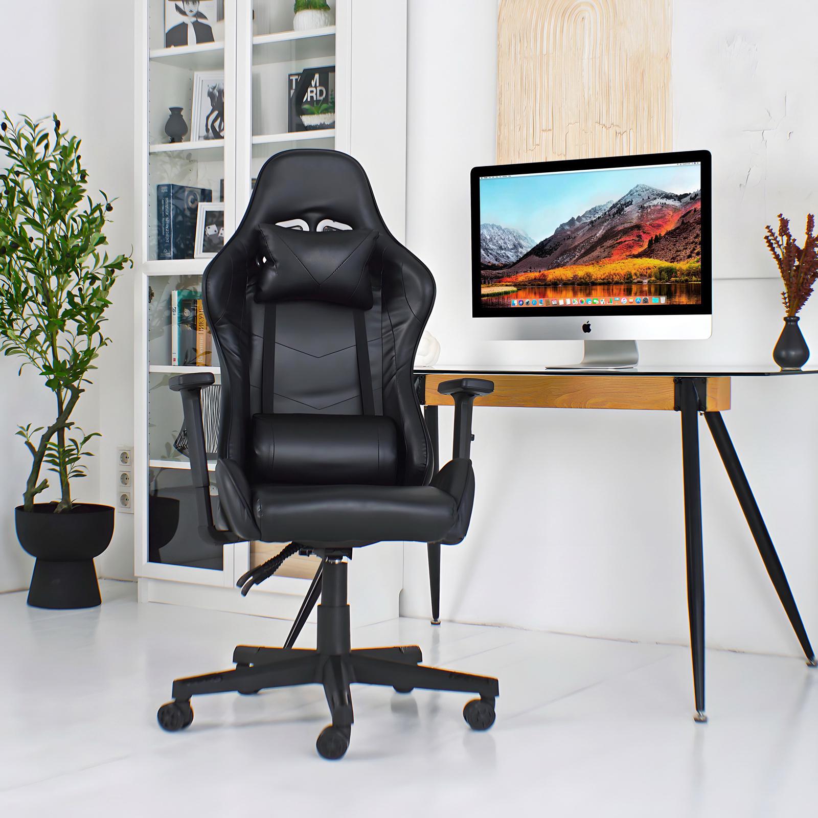 Крісло ігрове комп'ютерне для офісу та дому 4Points XT з подушками Чорний (40043) - фото 5 Крісло ігрове комп'ютерне для офісу та дому 4Points XT з подушками Чорний (40043) - фото 5