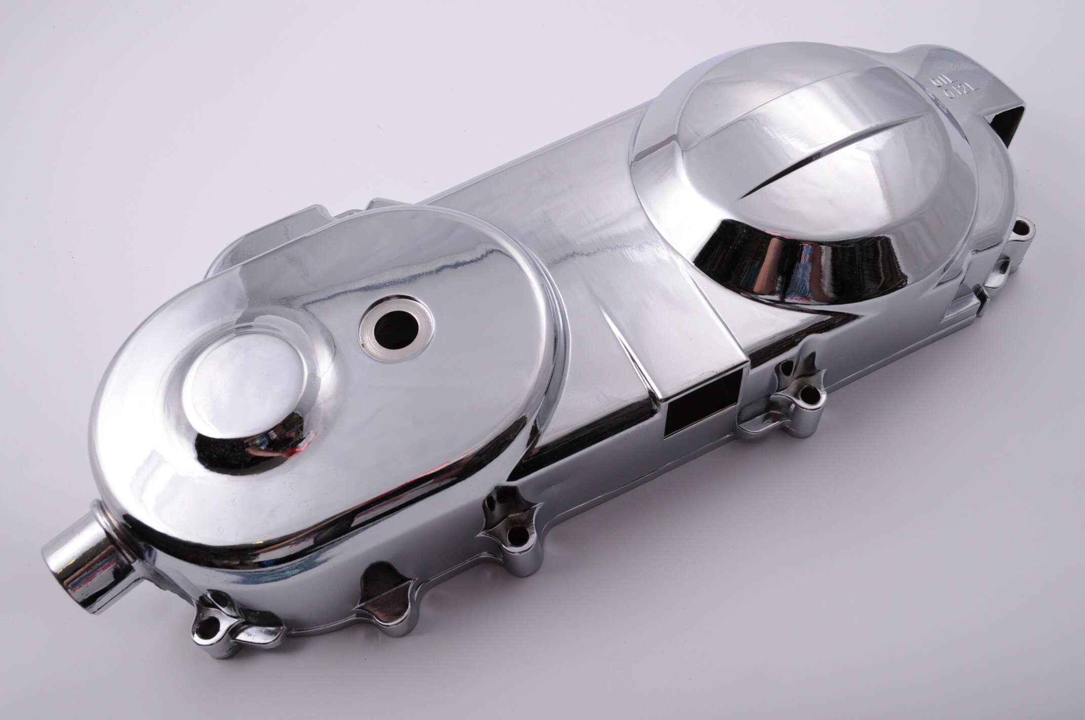 Крышка вариатора ST для 4T GY6 50 139QMB Хром (K-8617)