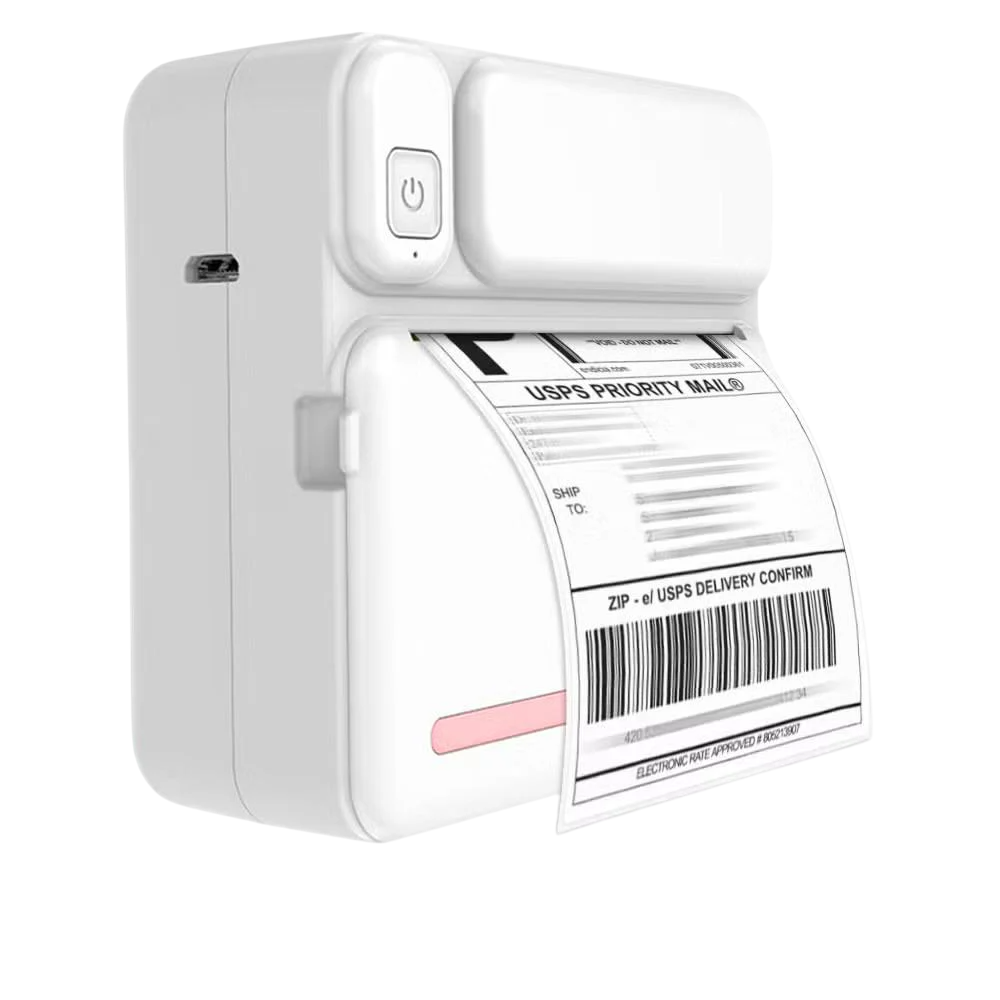 Термопринтер портативный Bluetooth C19 для детей моментальная печать этикеток и наклеек (29301235)