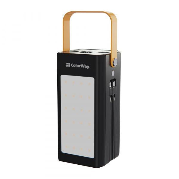 Повербанк ColorWay 80000 mAh LCD/Lamp PD 22,5W Black (CW-PB800LPA8BK-PDD)