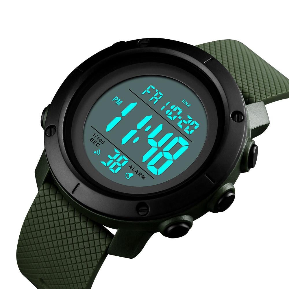 Годинник Skmei чоловічий наручний 1426AGWT watch Army ABS Green/White (12286) - фото 4
