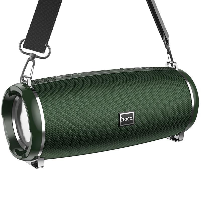 Колонка портативная Hoco Xpress sports BT speaker Bluetooth LED IPX5 HC2 BT/TWS/AUX/FM/TF USB Dark green (532688)