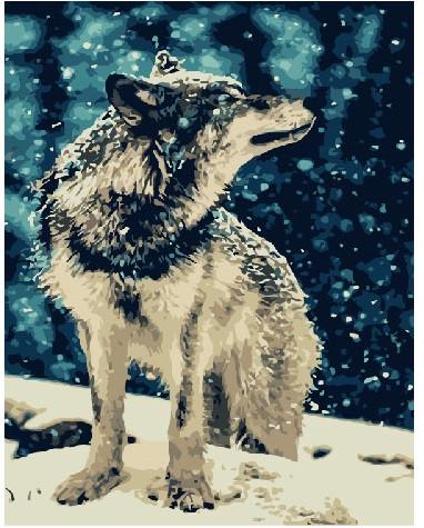 Картина по номерам Brushme Одинокий волк (GX7483)