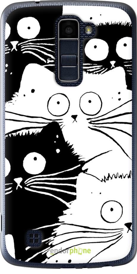 Чехол на LG K10 / K410 Коты v2 (3565u-349-42517)