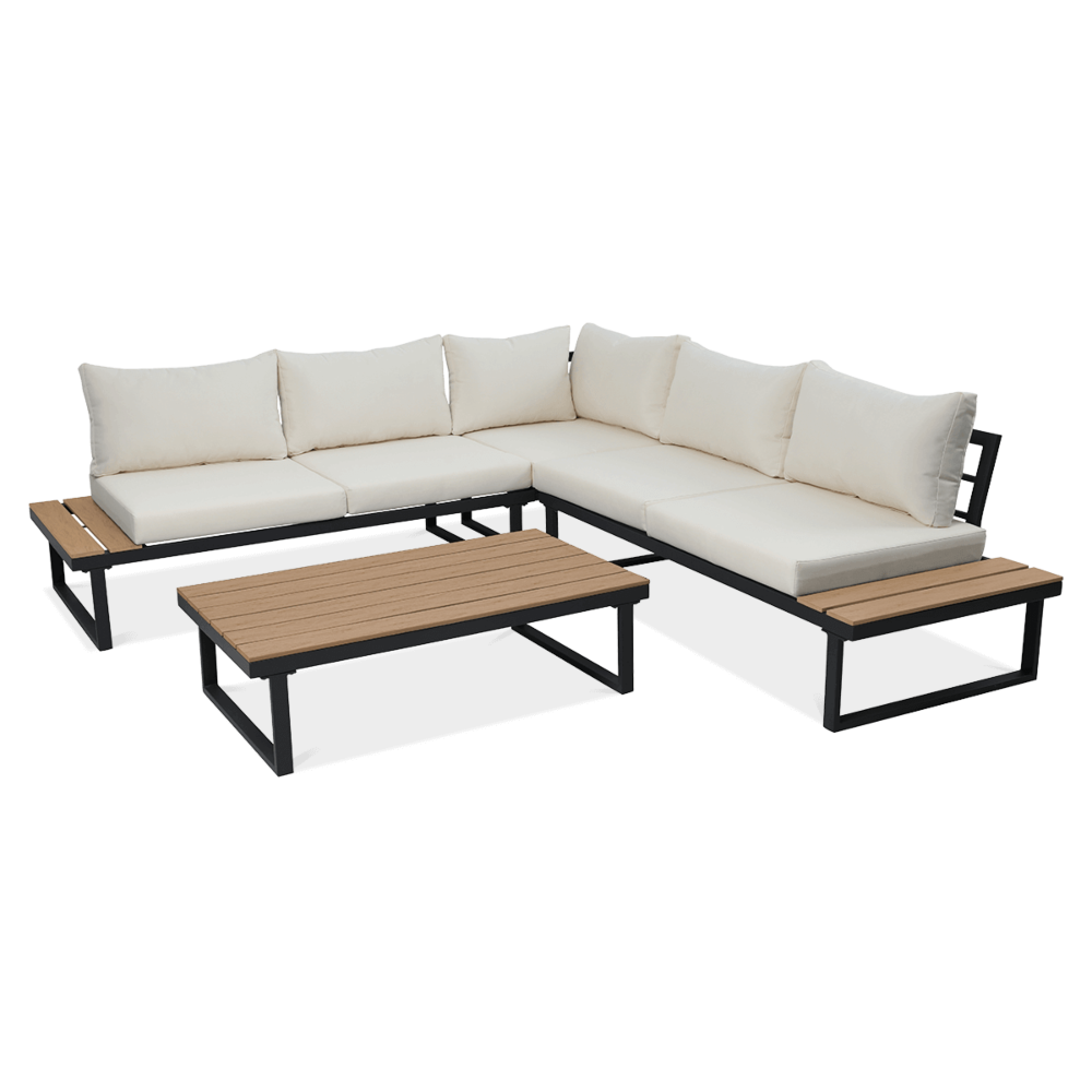 Комплект уличной мягкой мебели в стиле Loft с металлическим каркасом (KS-1134-YR)