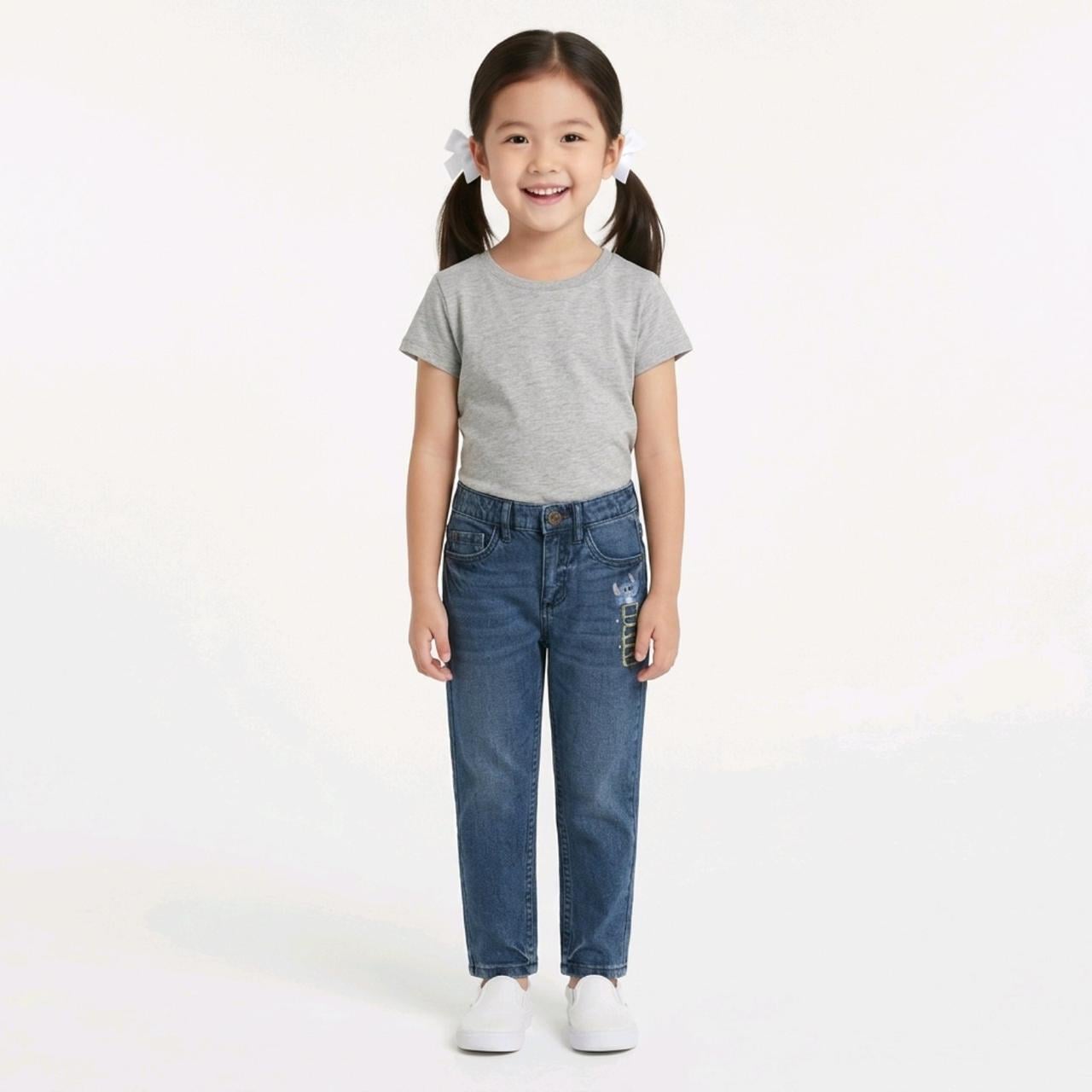 Джинси дитячі прямого крою Disney Stitch 98-104 см 2-4 р. (4052916538432)