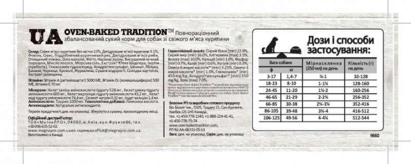 Корм сухий для собак Oven-Baked Tradition Weight Management Chicken Senior Dog зі свіжим м'ясом курки 2,27 кг (9660-5) - фото 3