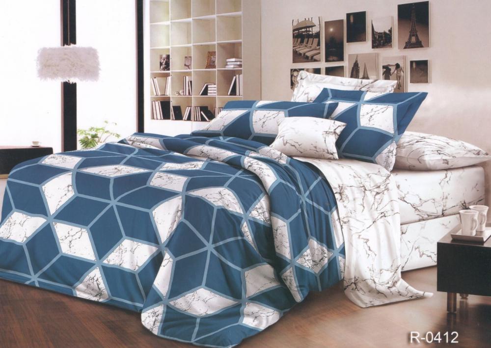 Комплект постільної білизни Комфорт текстиль Ранфорс Далі 180x215 см Двоспальний 50x50 см ( КТ_pvu_4517_2_50x50 )