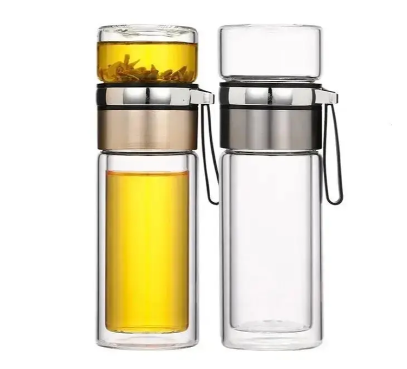 Колба для заварки чаю скляна Nankin Silver з кришкою і ситечком Прозорий (102135S) - фото 2