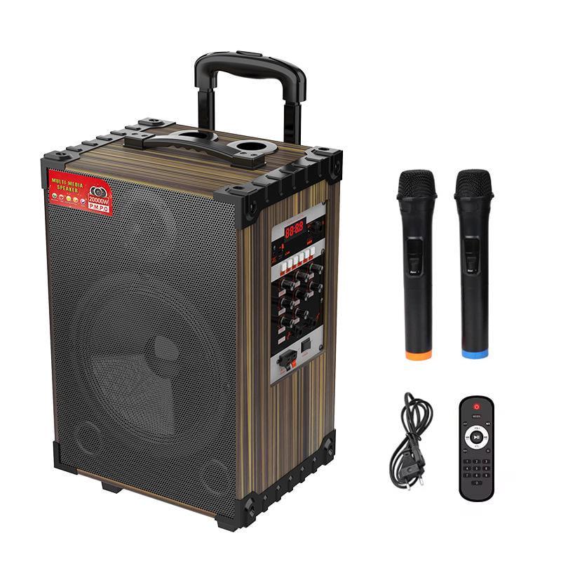 Акустическая система портативная 12" колонка 40 Вт з 2 шт. PartyBox Wireless микрофонами для караоке (0122)