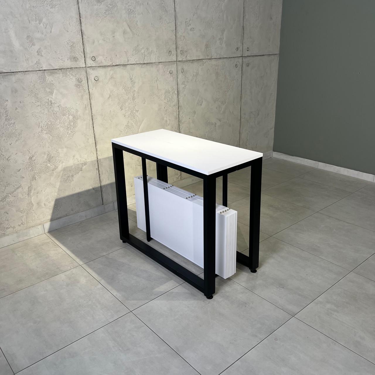 Обеденный стол раздвижной LONG Loft металлический Белая Аляска/Черный (УТП017698) - фото 2 Обеденный стол раздвижной LONG Loft металлический Белая Аляска/Черный (УТП017698) - фото 2