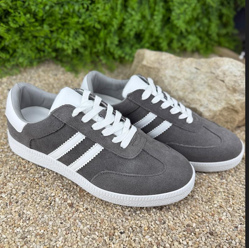 Кеди жіночі замшеві Е-008009-6 p. 38 24,5 см Сірий (110316433) - фото 3 Кеди жіночі замшеві Е-008009-6 p. 38 24,5 см Сірий (110316433) - фото 3