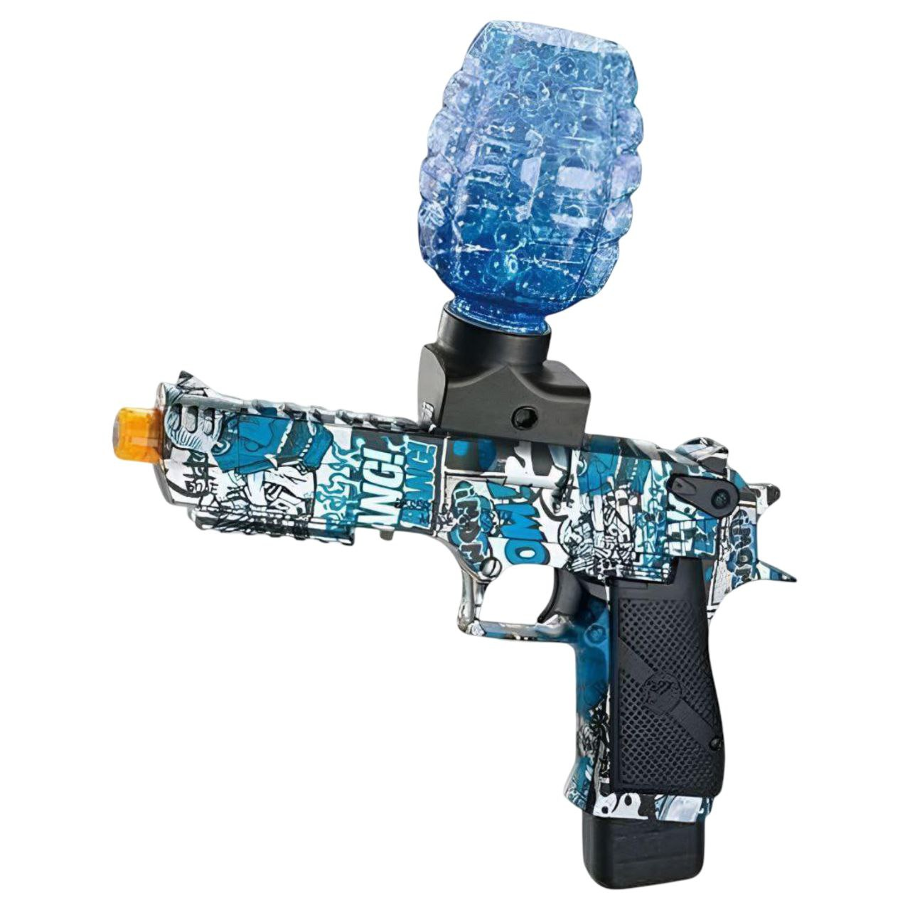 Пистолет 66696 B2-01 автоматический аккумулятор 3,7V стреляет орбизами съемный магазин Синий (28555499)