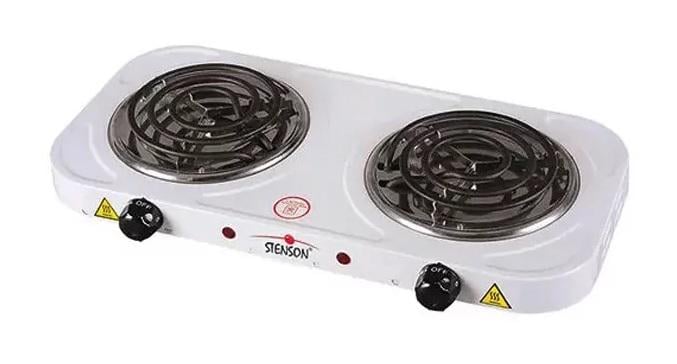 Спиральная двухконфорочная электроплита Stenson ME-0013 2000W (ME-0013)