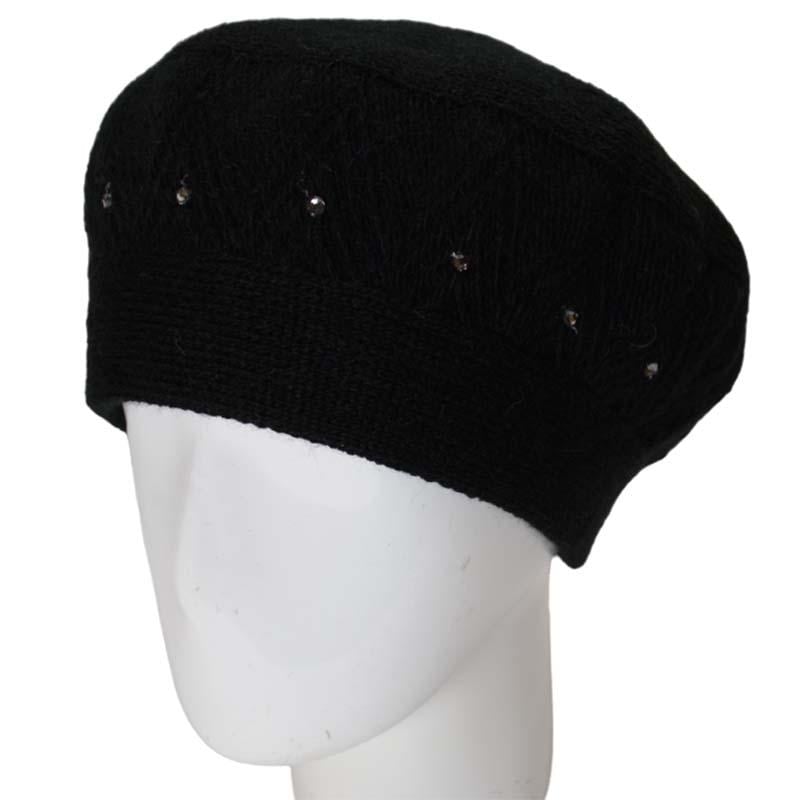 Берет женский Lirus Люся двойной Черный (131962)