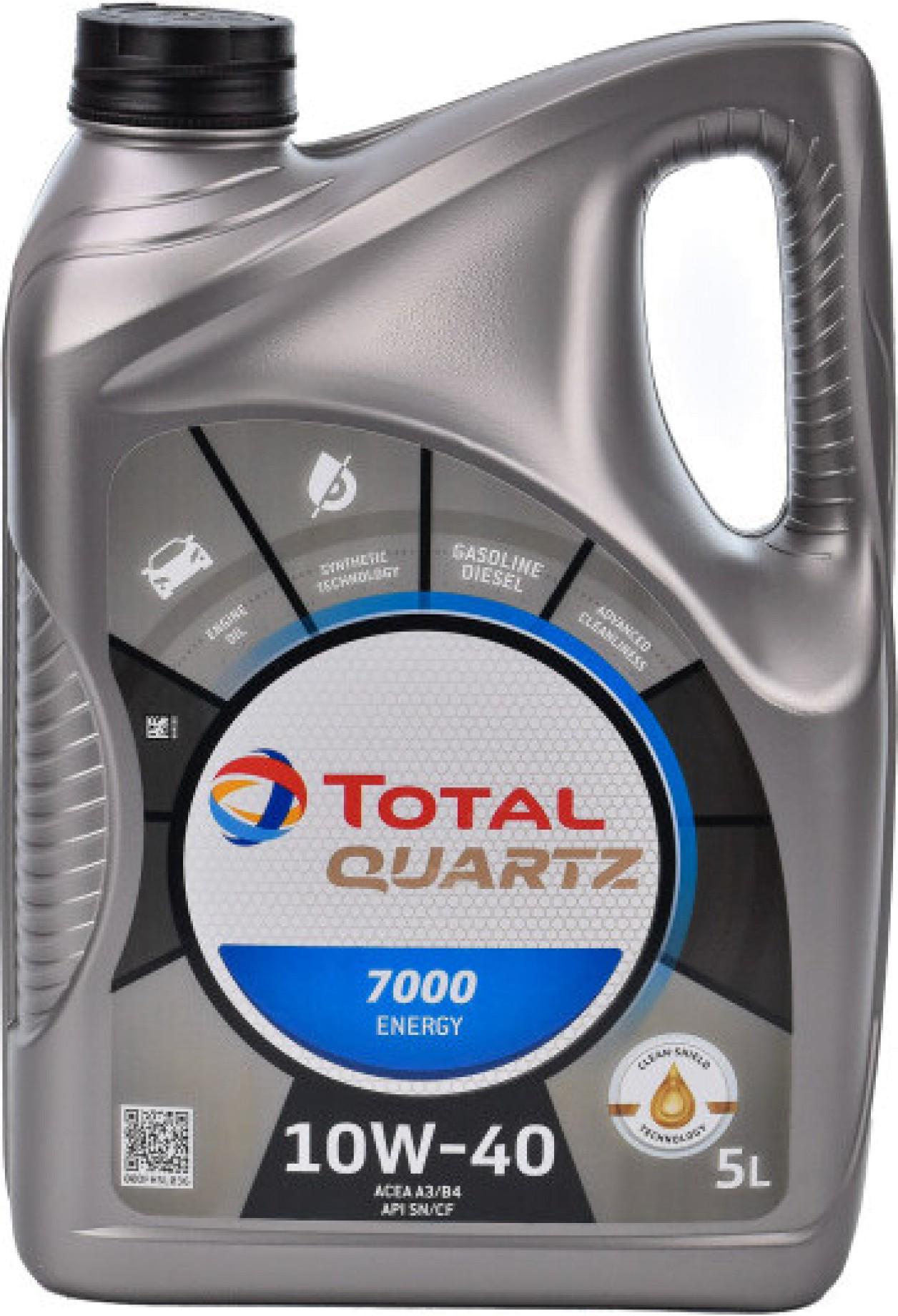 Моторна олива Total Quartz 7000 Energy 10W40 5 л (38420621)