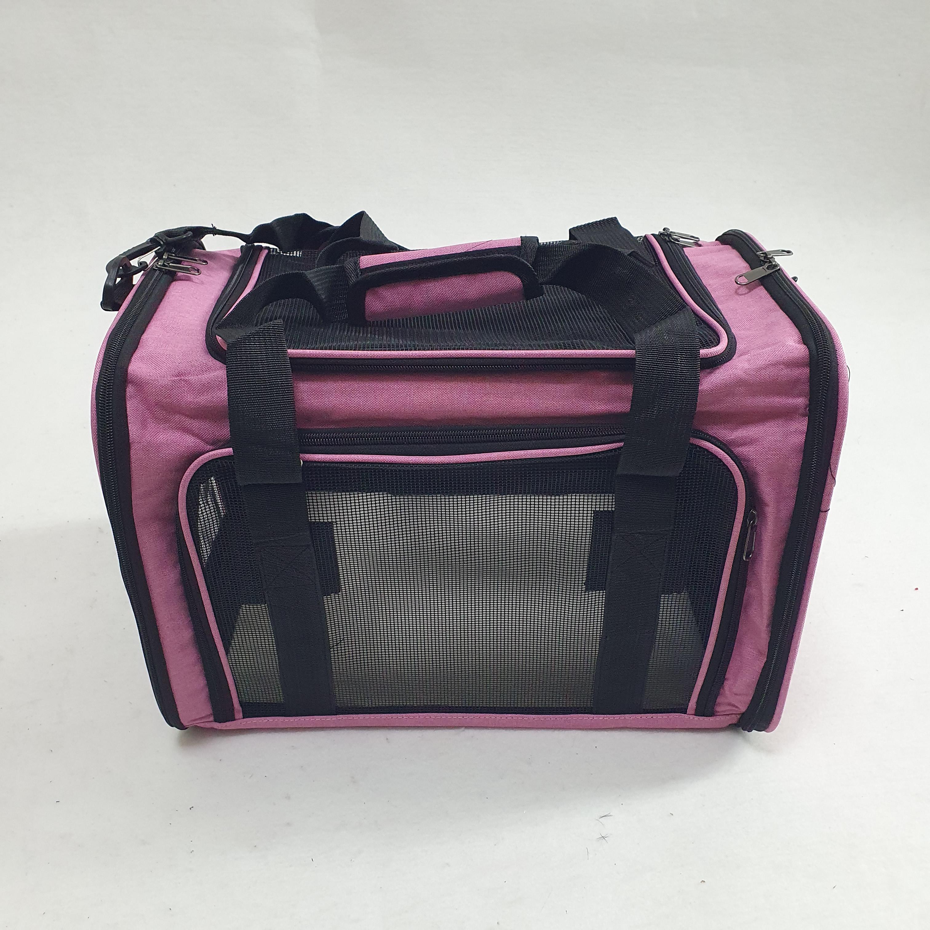 Сумка-переноска для кошек и собак Connor до 12 кг Розовый (AR-512-Pink) - фото 4 Сумка-переноска для кошек и собак Connor до 12 кг Розовый (AR-512-Pink) - фото 4