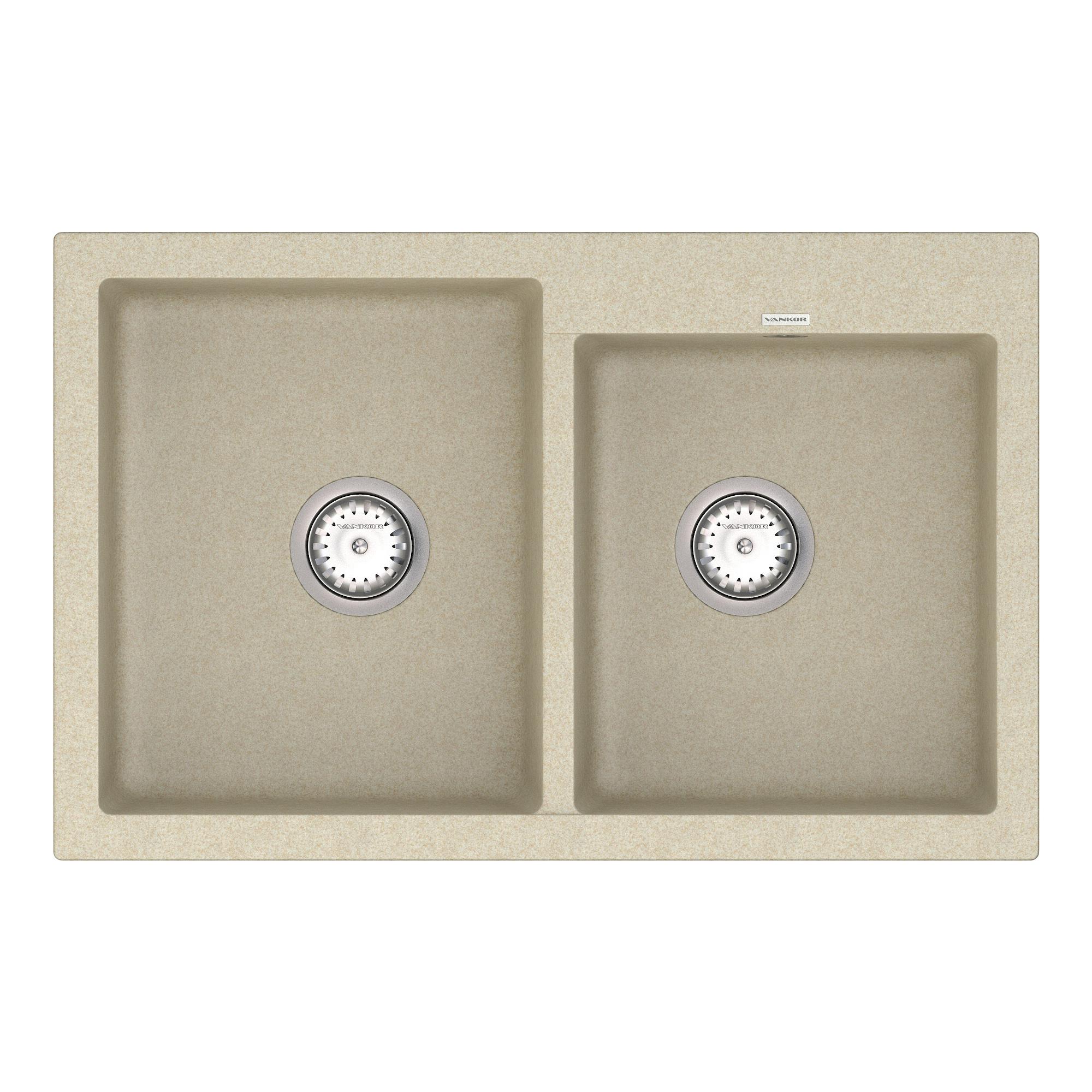 Мойка для кухни Vankor Orman OMP 05.80 + сифон Vankor Beige (74938)