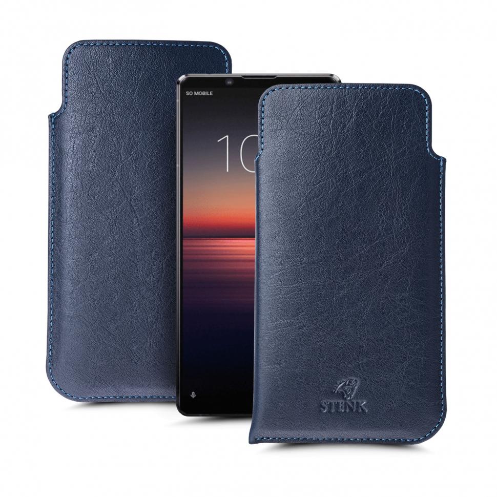 Футляр Stenk Elegance для Sony Xperia 1 II Синий (65994)