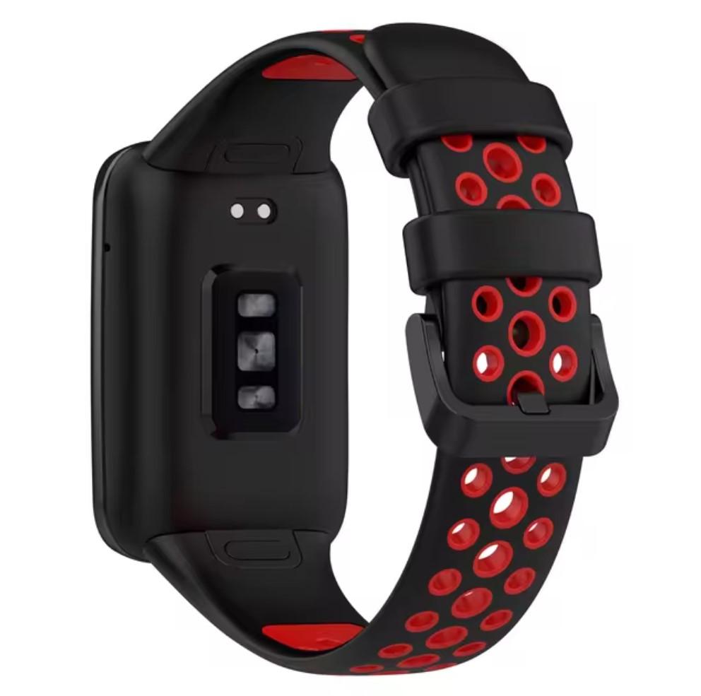 Ремешок силиконовый Primo Perfor Classic для фитнес браслета Xiaomi Smart Band 7 Pro Black/Red (2352405336)