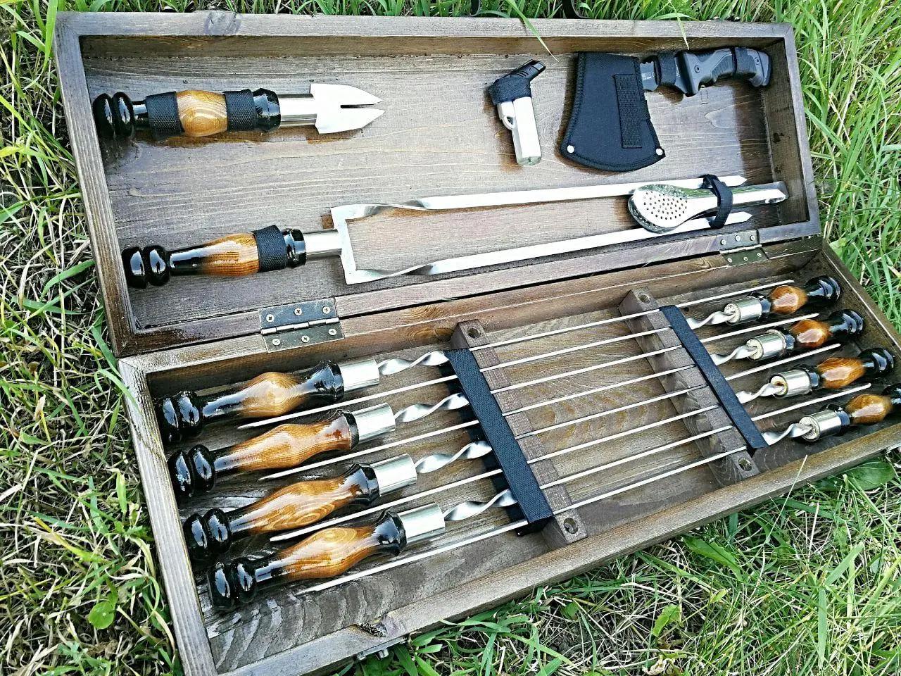 Набор шампуров Гриль-1 в кейсе (10647788)