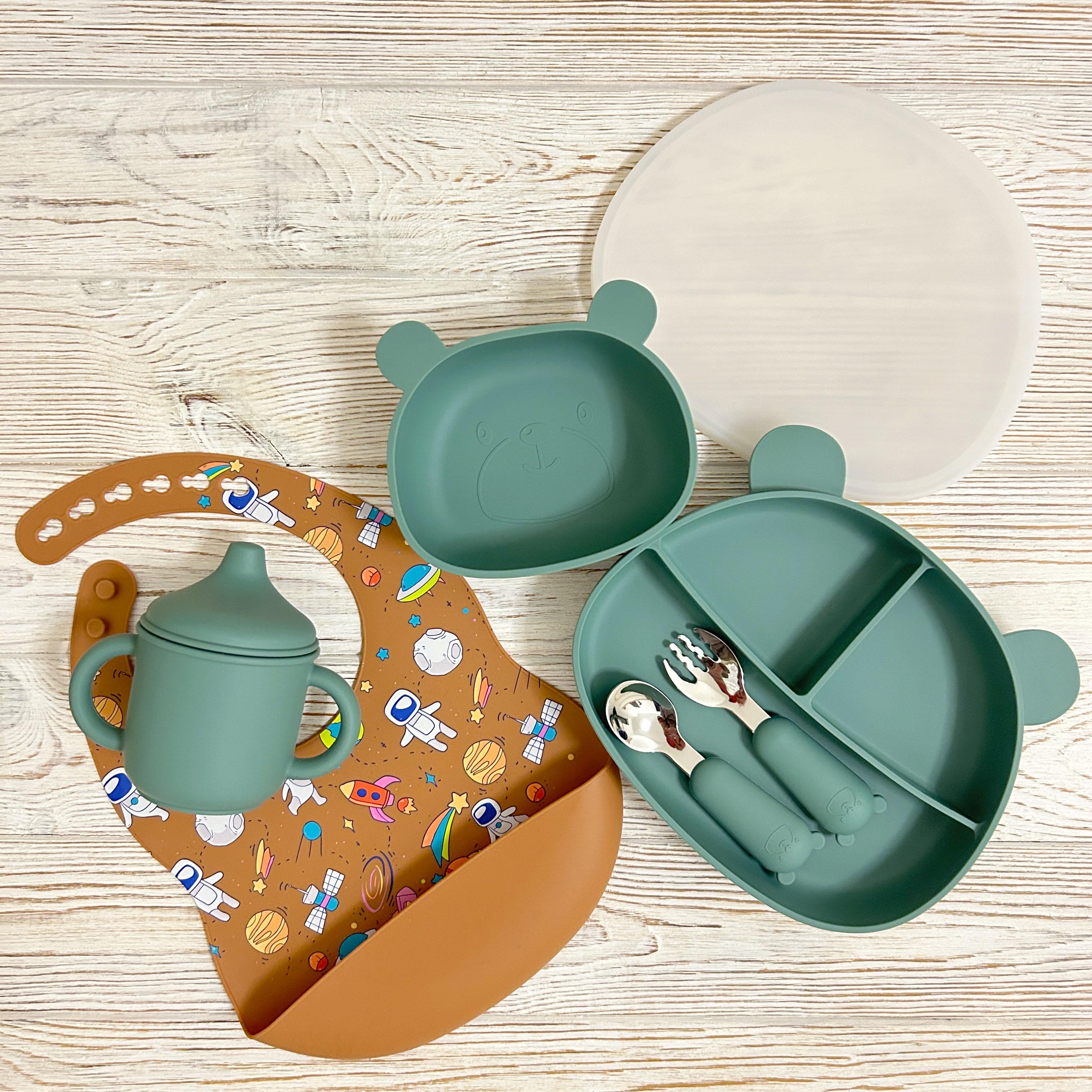 Детская посуда для кормления Мишки BPR img_e8719 железо Темно-зеленый (65466)