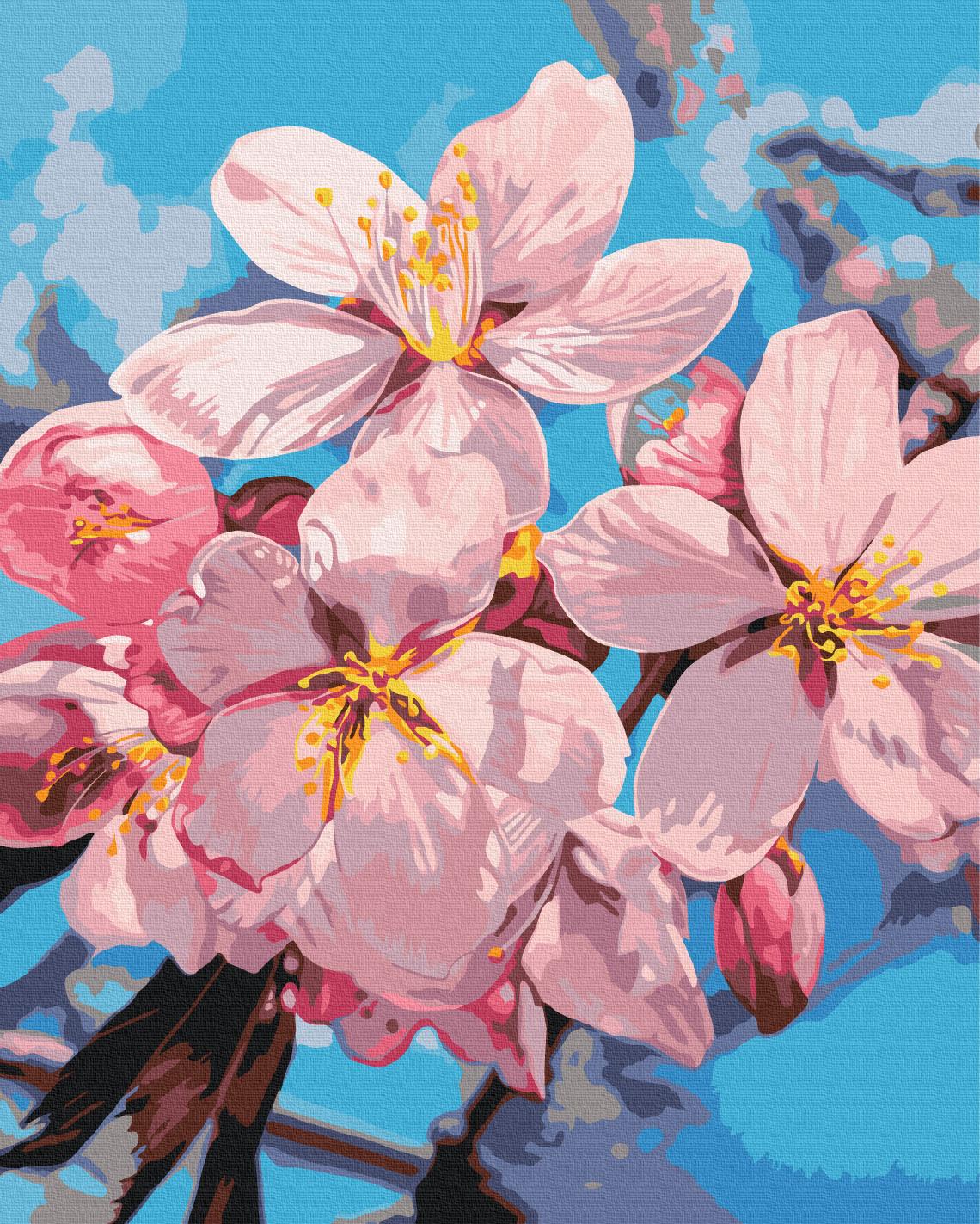 Картина по номерам Brushme Цвет сливы 40x50 см (BS54283)