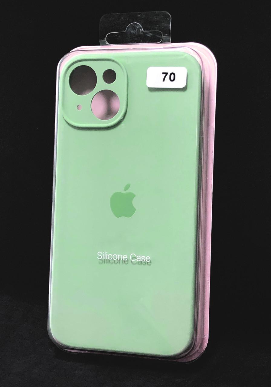 Чехол для телефона iPhone 14Plus Silicone Case FULL Camera №70 mint - фото 1