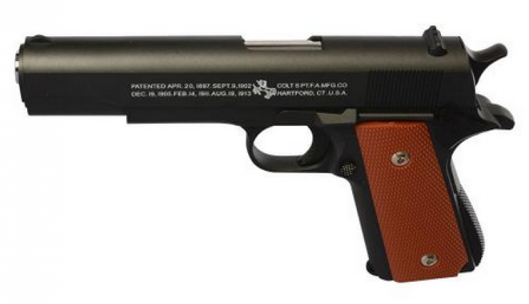 Пистолет 1911B металл на пульках 21 см (12489280) Пистолет 1911B металл на пульках 21 см (12489280)