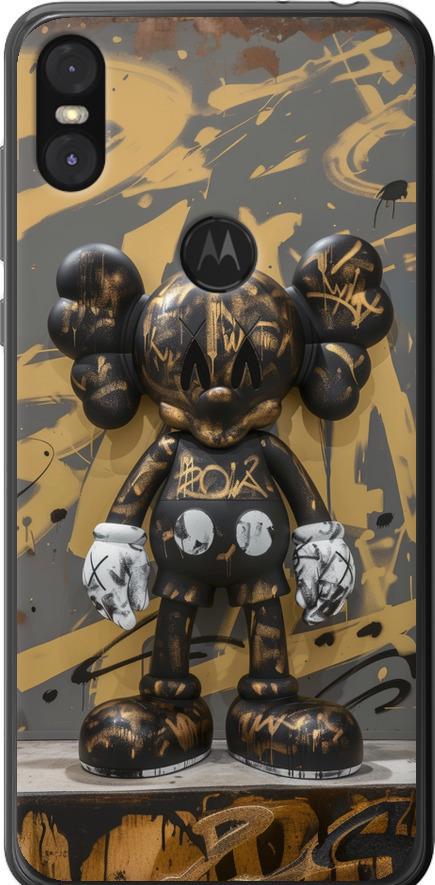 Чехол на Motorola One Bronze kaws (6097t-1589-42517)
