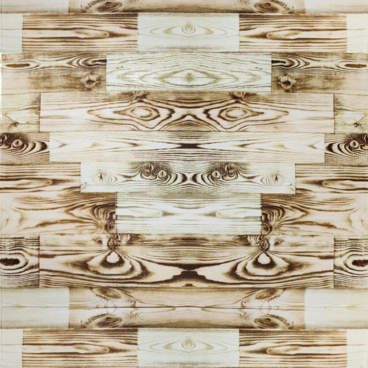 Панель стеновая Sticker Wall SW-00001896 700х700х3 мм Коричневый (991943812)