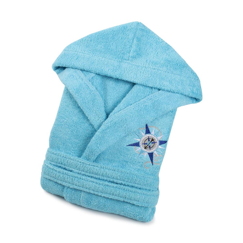 Халат детский Lotus Compass 7-8 лет Бирюзовый (svt-2000022277020)