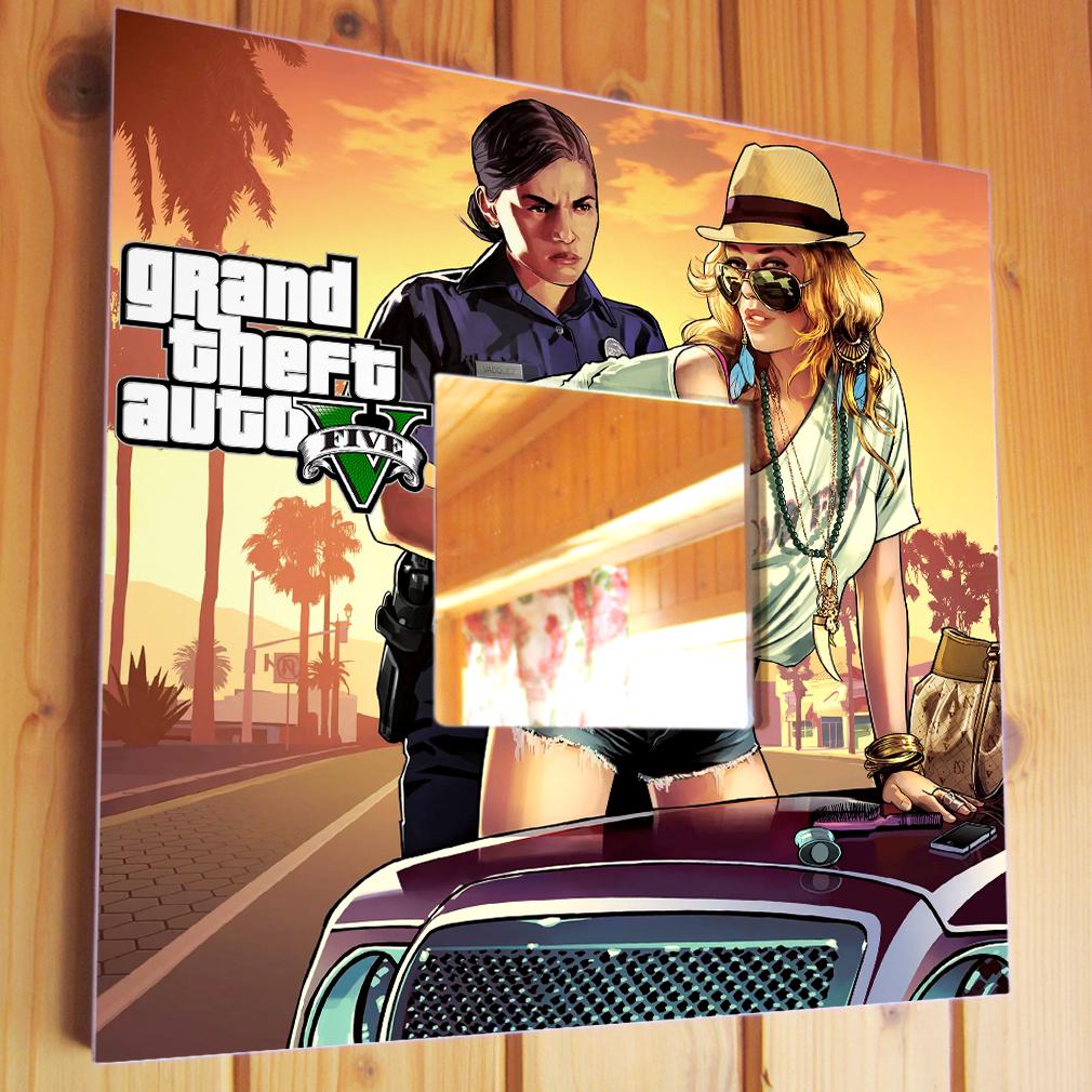 Зеркало декоративное Игра ''Grand Theft Auto V. GTA 5'' 260х260 мм (M04621)