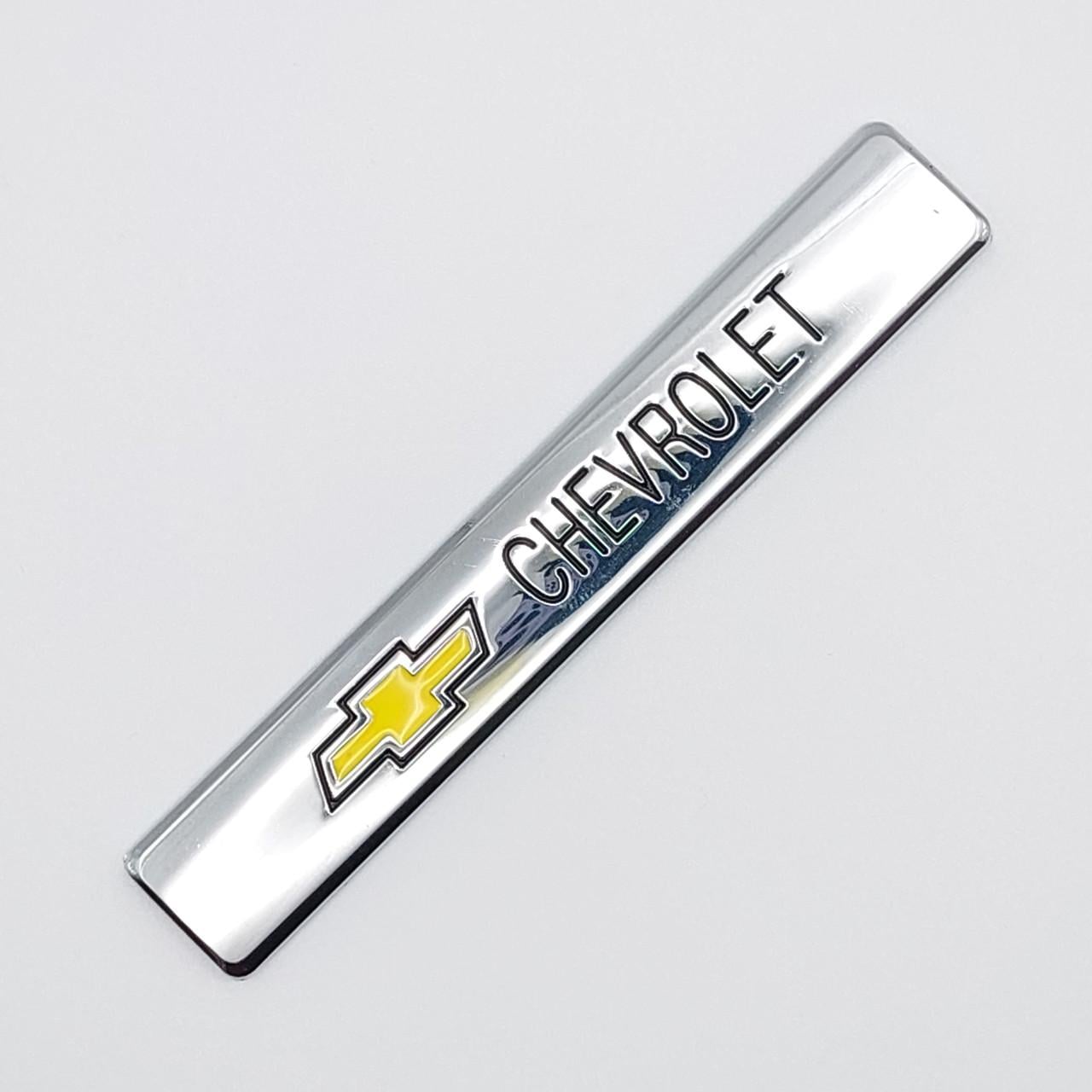 Емблема плашка Chevrolet 9,3х1,5 см Хром глянцевий (1820163592)