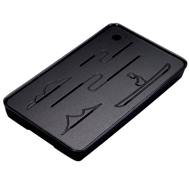 Чабань-дошка для чайної церемонії прямокутна Lesko #40 бамбукова 36,5х23,5х3,5 см Black (24366555) Чабань-дошка для чайної церемонії прямокутна Lesko #40 бамбукова 36,5х23,5х3,5 см Black (24366555)