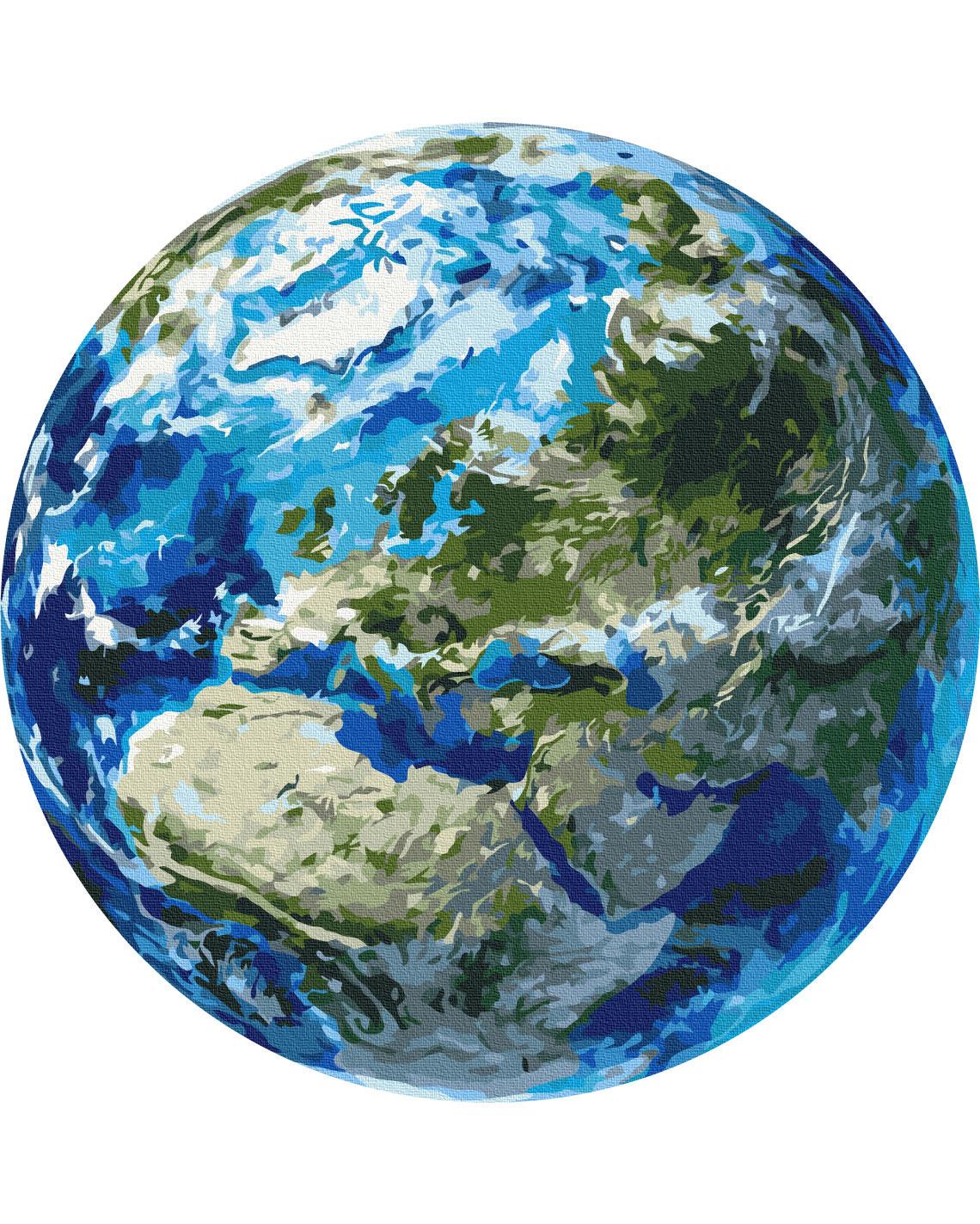 Картина по номерам Brushme Земля 40 см (RC00086L)