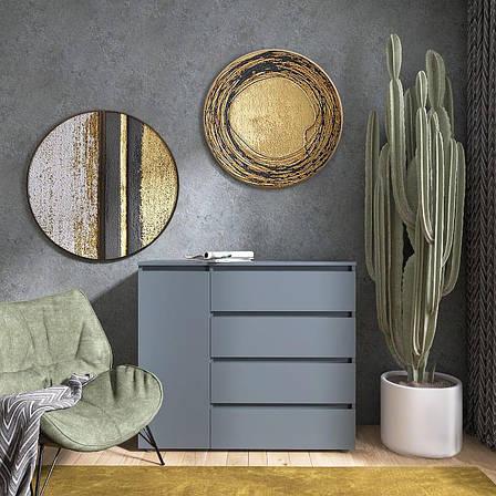 Комод Эверест КЛ-3 Лайт телескопические направляющие 105х38х93 см Графитовый Комод Эверест КЛ-3 Лайт телескопические направляющие 105х38х93 см Графитовый