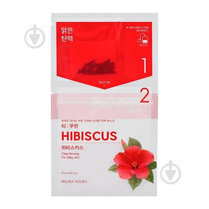 Чайная маска для лица Гибискус Holika Holika Tea Bag Mask Hibiscus 27 мл (8806334380502)