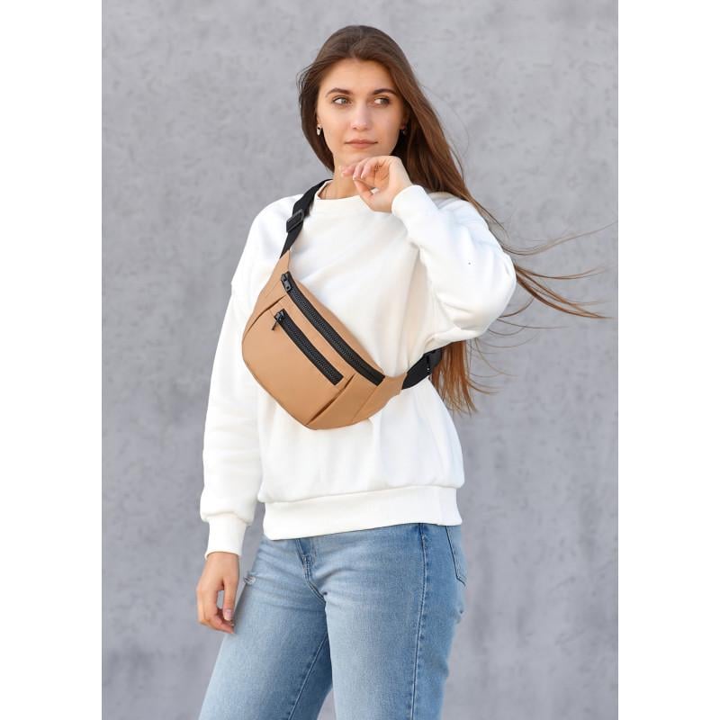 Сумка бананка Sambag Tirso LCH 38x17x6 см Бежевый