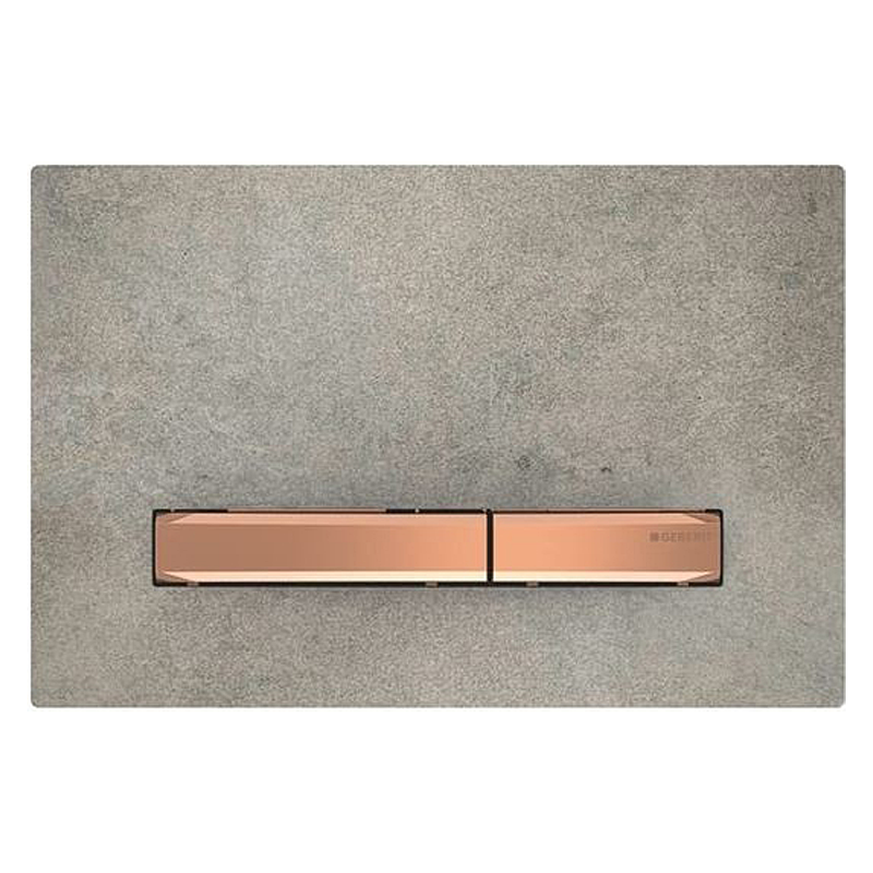 Кнопка смыва Geberit Sigma50 Бетон/Золото красное (115.670.JV.2)