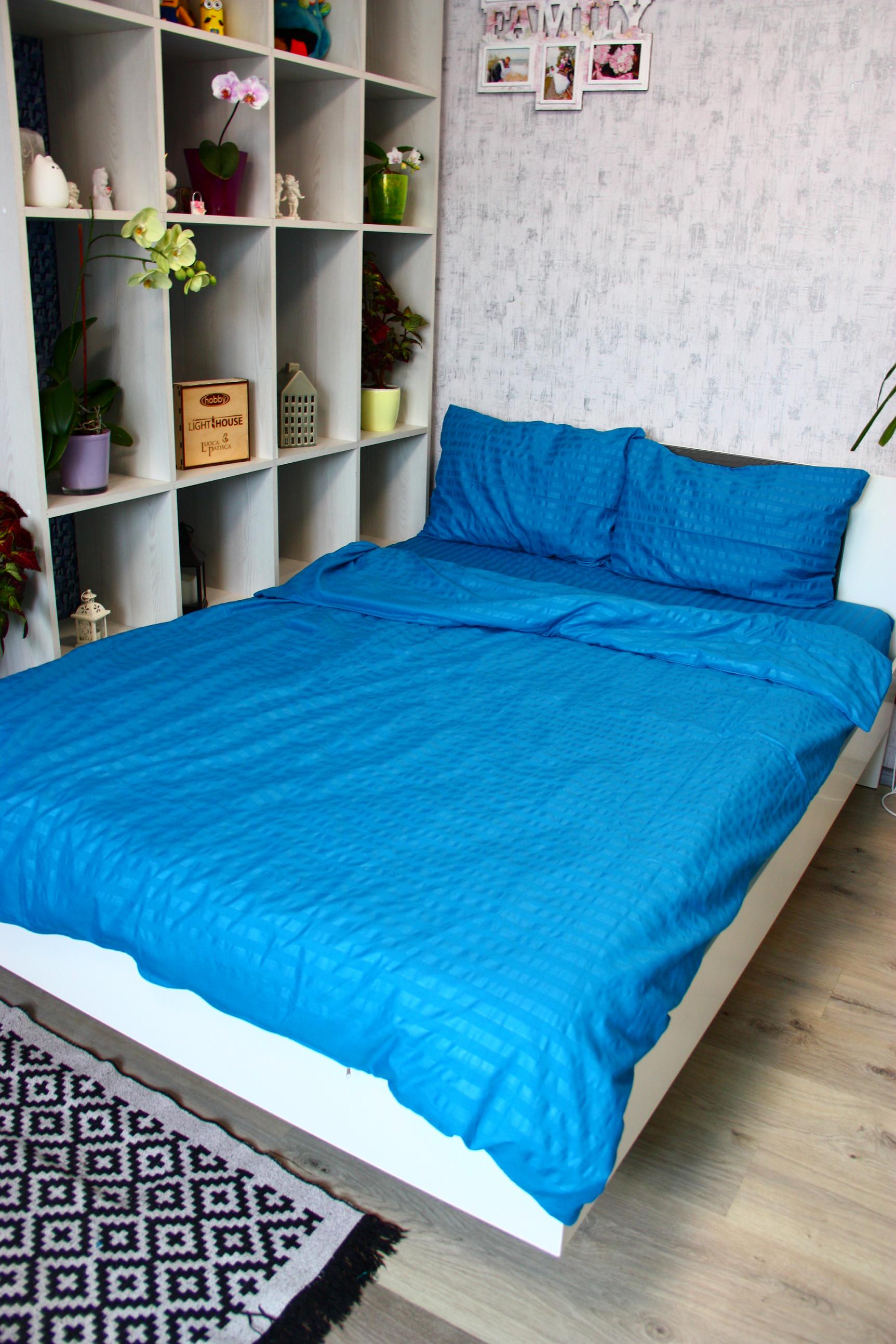 Комплект постельного белья LightHouse Mf Stripe Mavi 160х215/50х70 см