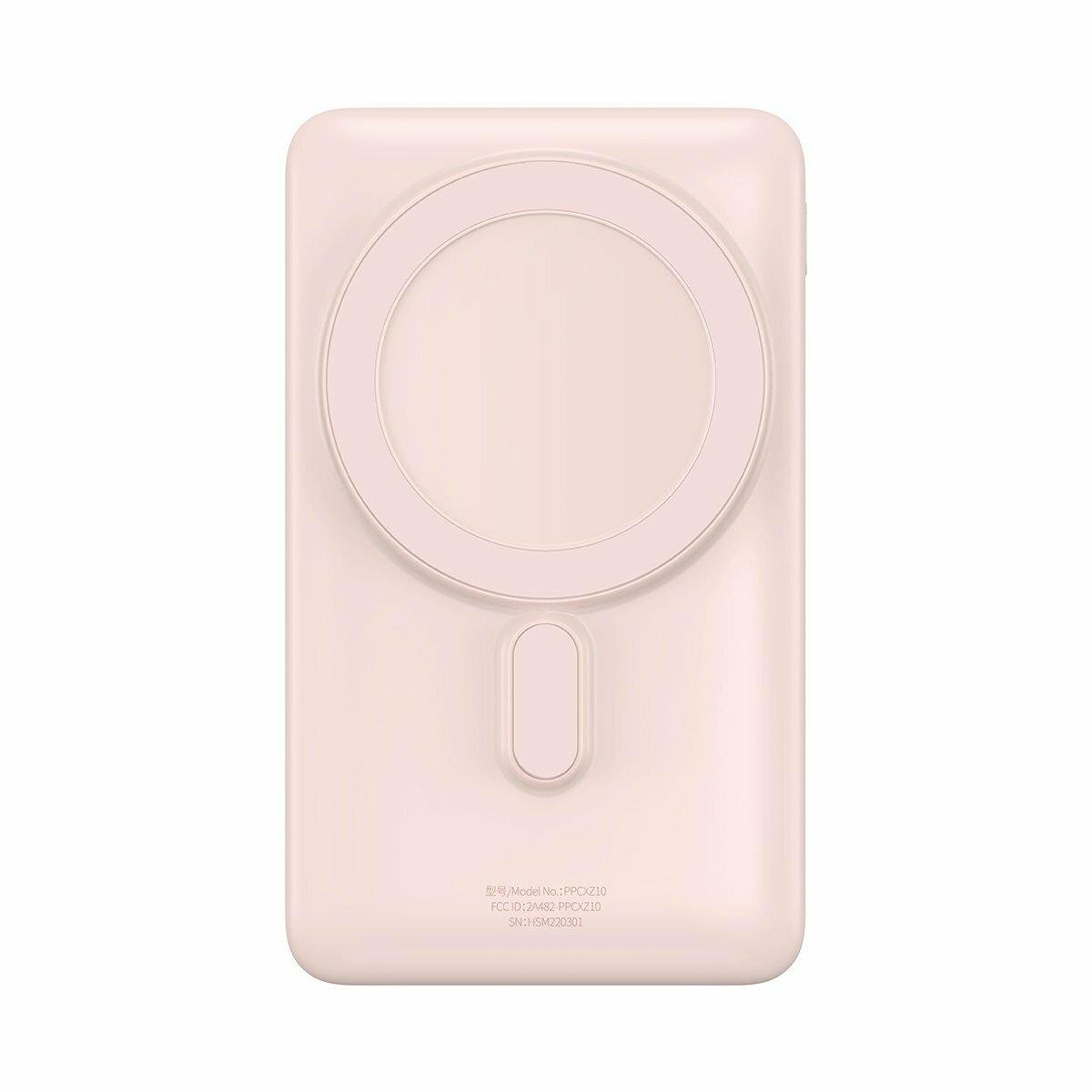 Акумулятор зовнішній Baseus Magnetic Bracket Wireless Fast Charge 10000 mAh 20W Pink