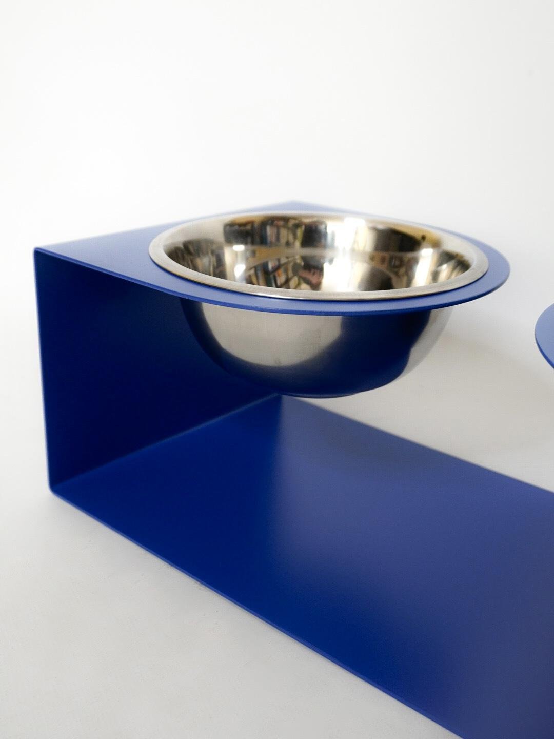 Кормушка For you подставка для собак средних пород на 2 миски металл 150 мм 1,0 л Синий (1024032с) - фото 2 Кормушка For you подставка для собак средних пород на 2 миски металл 150 мм 1,0 л Синий (1024032с) - фото 2