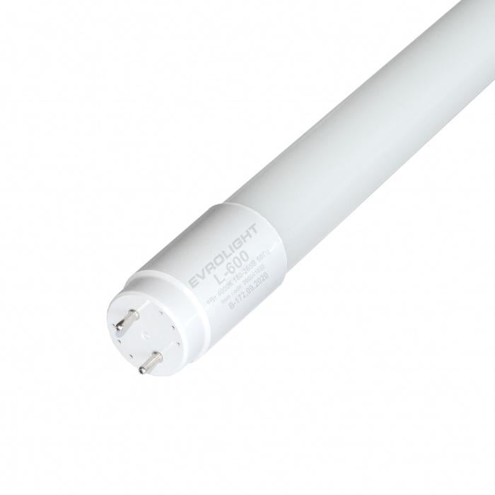 Лампа трубка EVROLIGHT LED Т12 двустороннее подключение 220V 720lm 4000К G13 9W 600 мм (000041032)