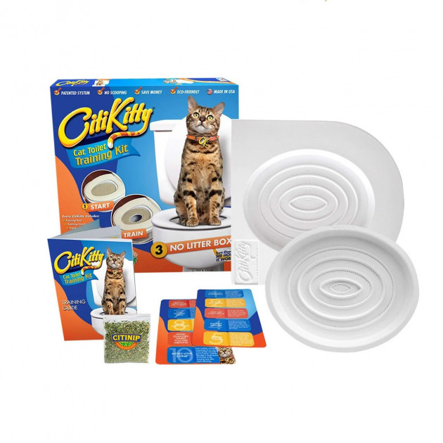 Набор CitiKitty Toile для приучения кошки к унитазу туалету Набор CitiKitty Toile для приучения кошки к унитазу туалету