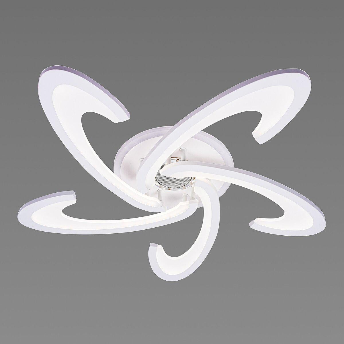 Люстра стельова світлодіодна смарт Light House SRS-20550/5 з музичною колонкою та RGB підсвічуванням 76Вт Білий