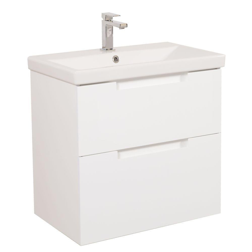 Тумба Инфинити c умывальником Elite консольная 80 см (1666456724)