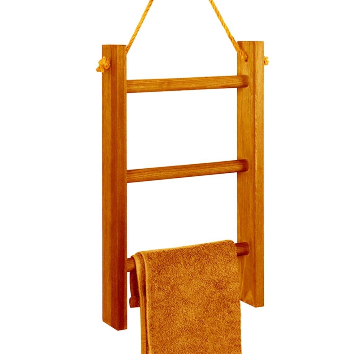 Полка для ванной из дерева Мангейм охра (ВНП/002704)