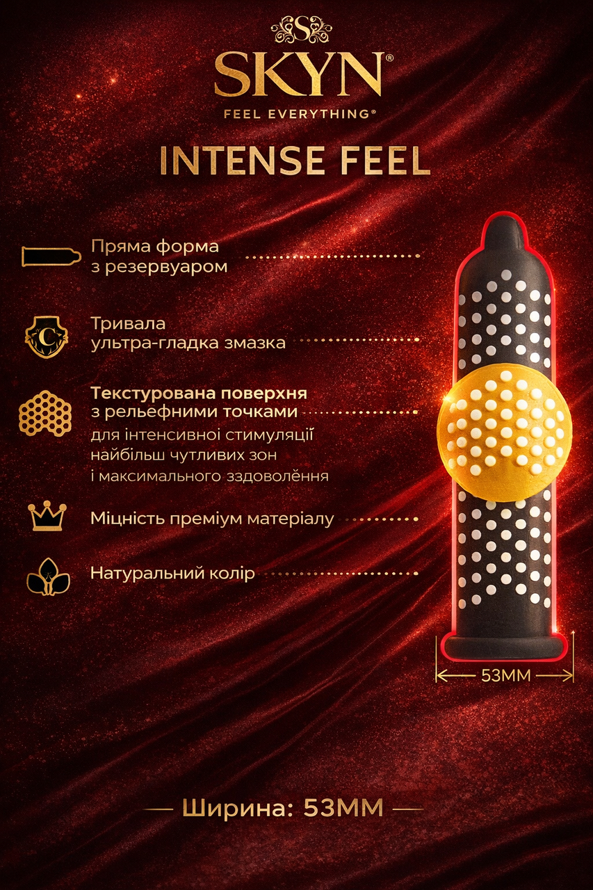 Презервативы SKYN Intense Feel безлатексные с точечной текстурой 10 шт. - фото 2
