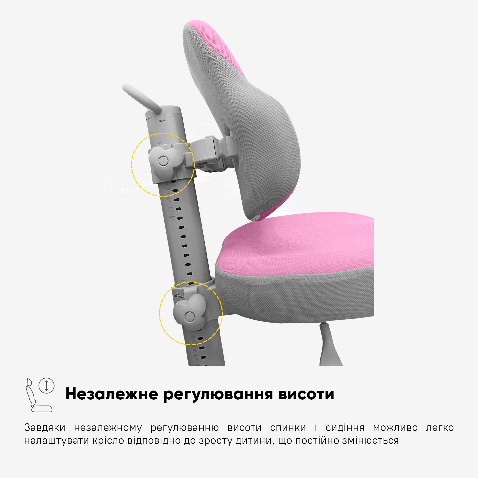 Кресло детское ErgoKids GT Y-402 ortopedic Розовый (Y-402 KP) - фото 3